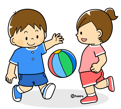 こどもの遊んでいる様子のイラスト